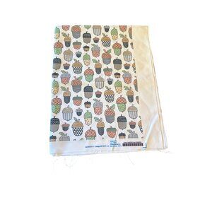 Acorn Pattern Fabric Square Cotton Fabric Crafts Sewing Projects Spoonflower